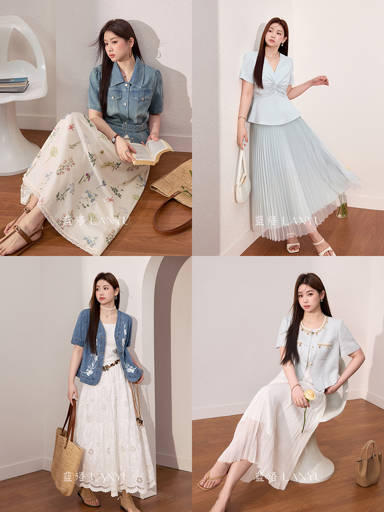 蓝语大码女装【王炸清仓合集111】2025夏季爆款清仓连衣裙套装合集