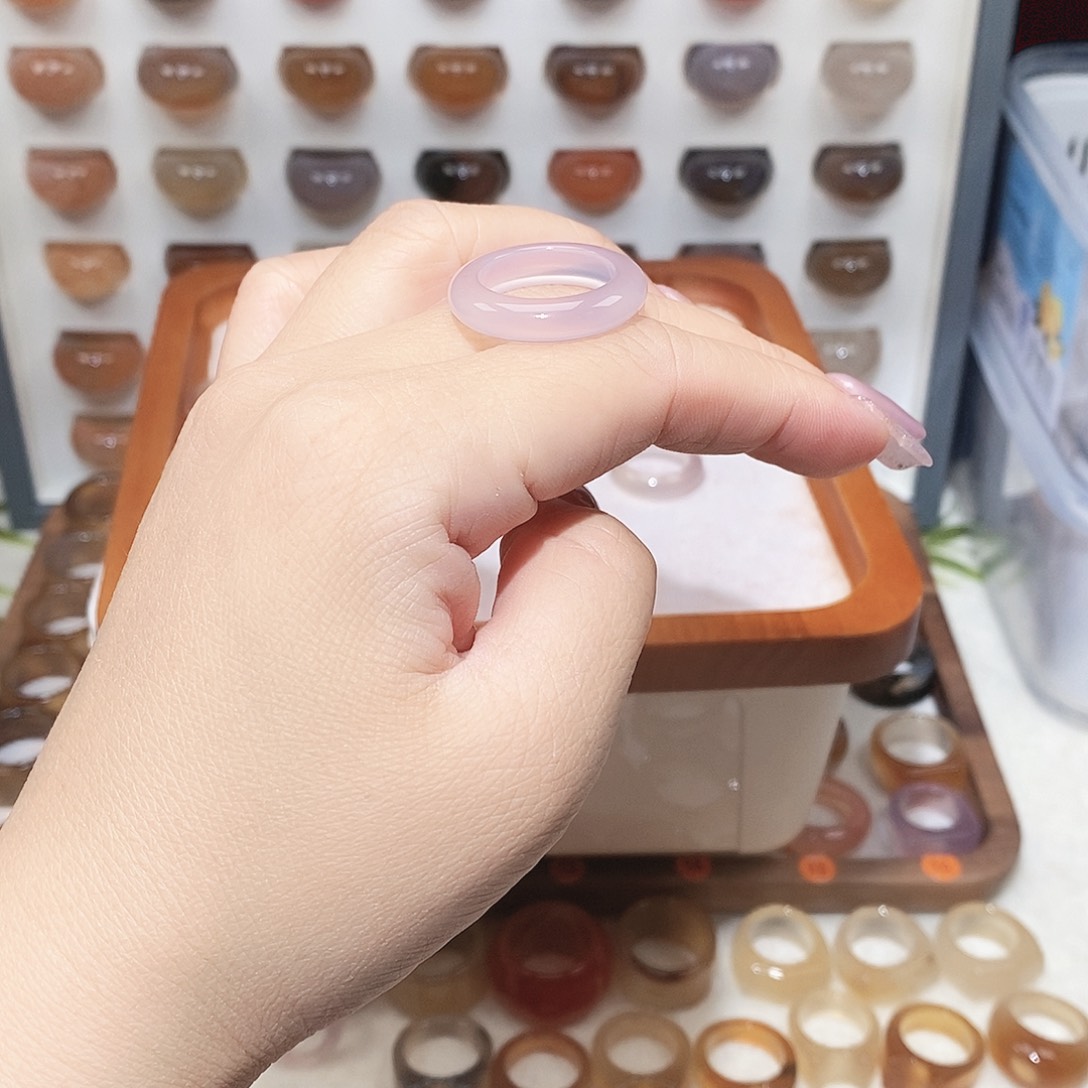 这****玛瑙/玉髓未镶嵌戒指港16