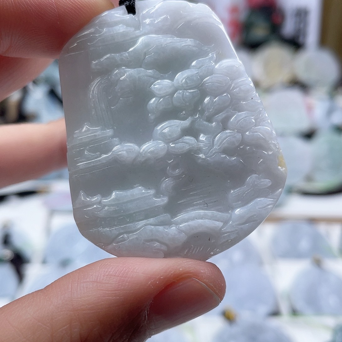 翡翠颈饰未镶嵌0872挂件