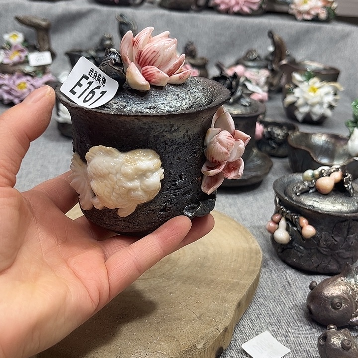 泡***鱼垚焱柴烧茶具分享