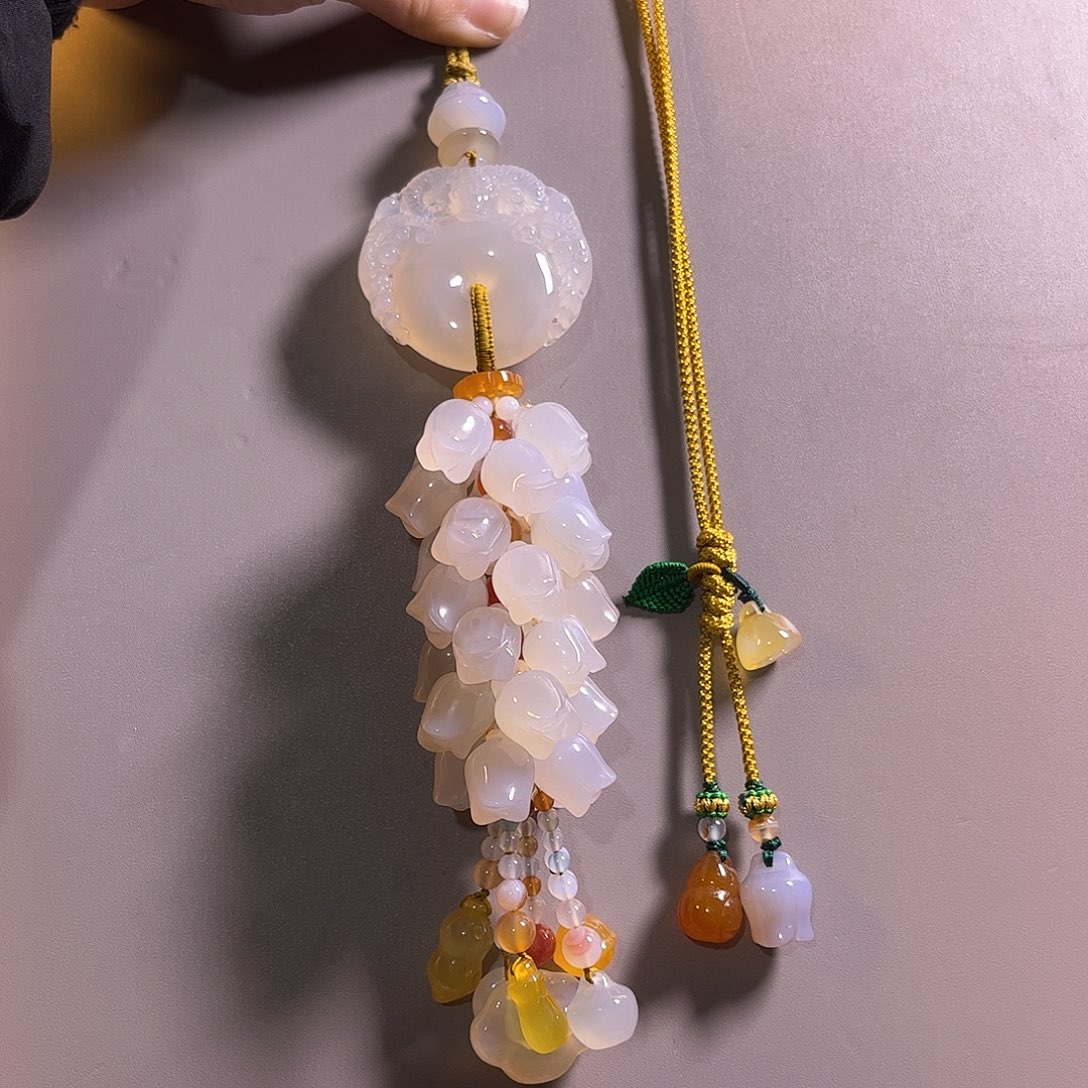 玛瑙/玉髓未镶嵌车挂福利款汽车挂件