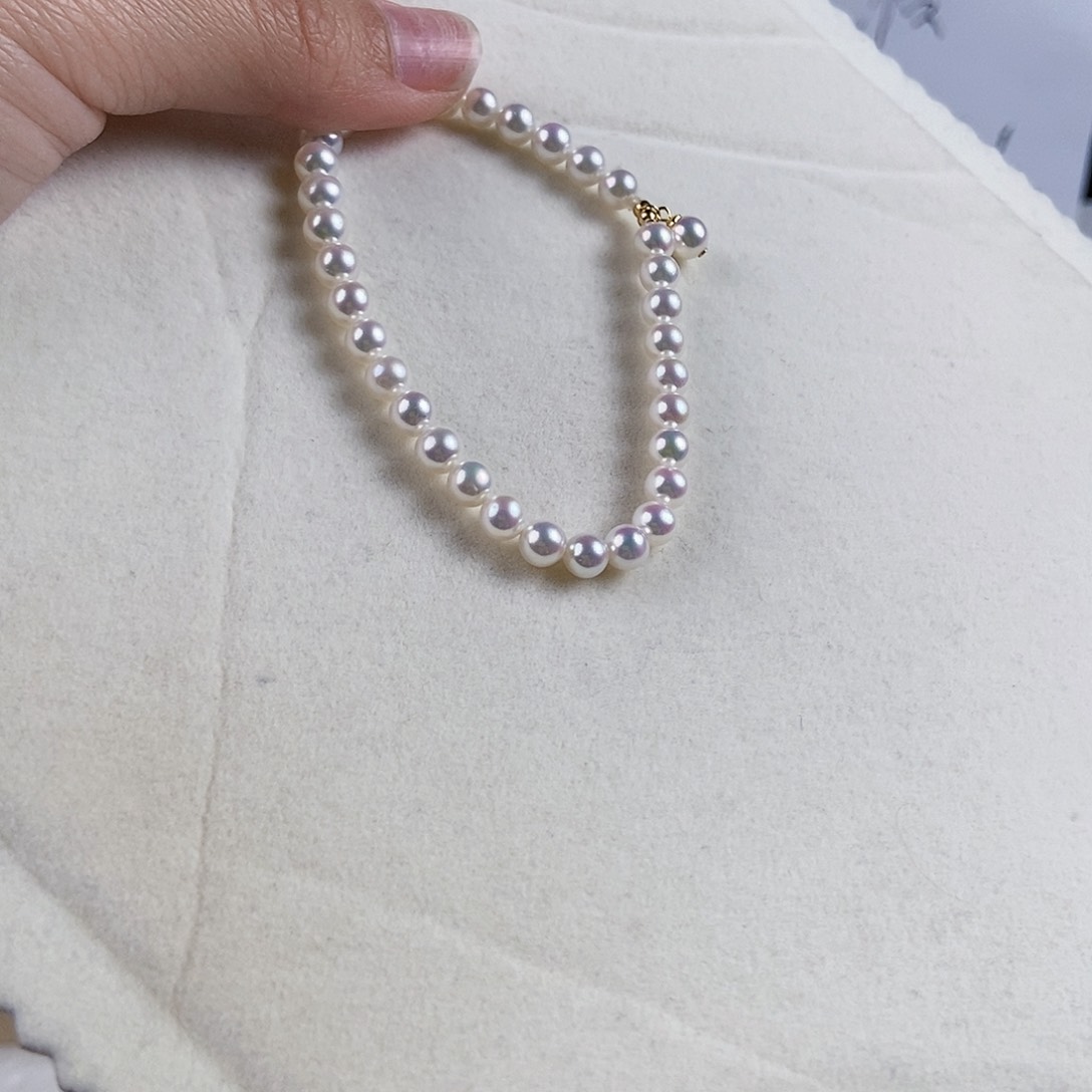 淡水珍珠手绳银S925镶嵌
