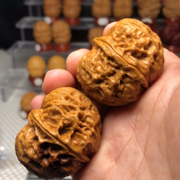 文玩核桃把件3玲珑骰子