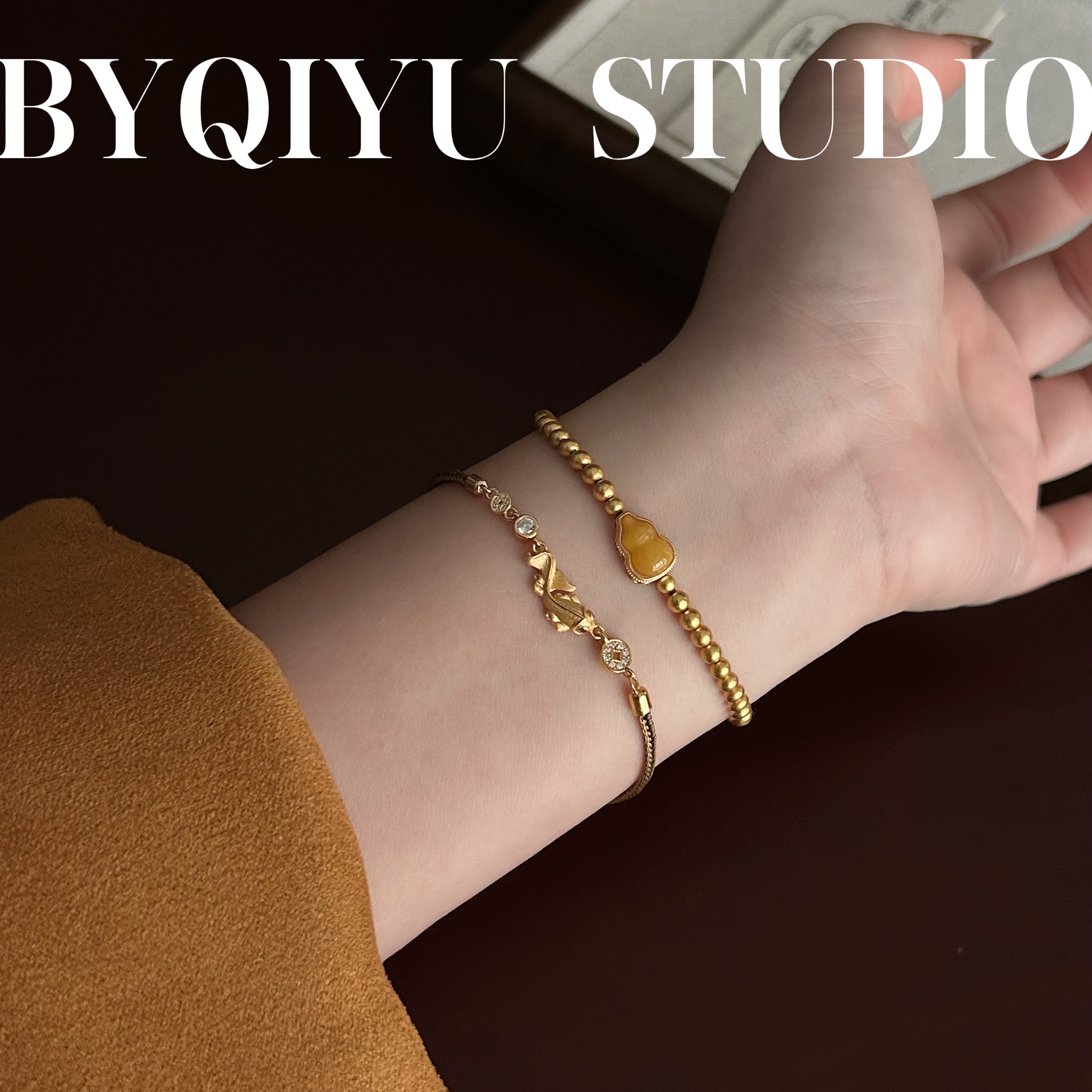 925银布艺手链 925银布艺手链 S925银好运锦鲤可调节手链