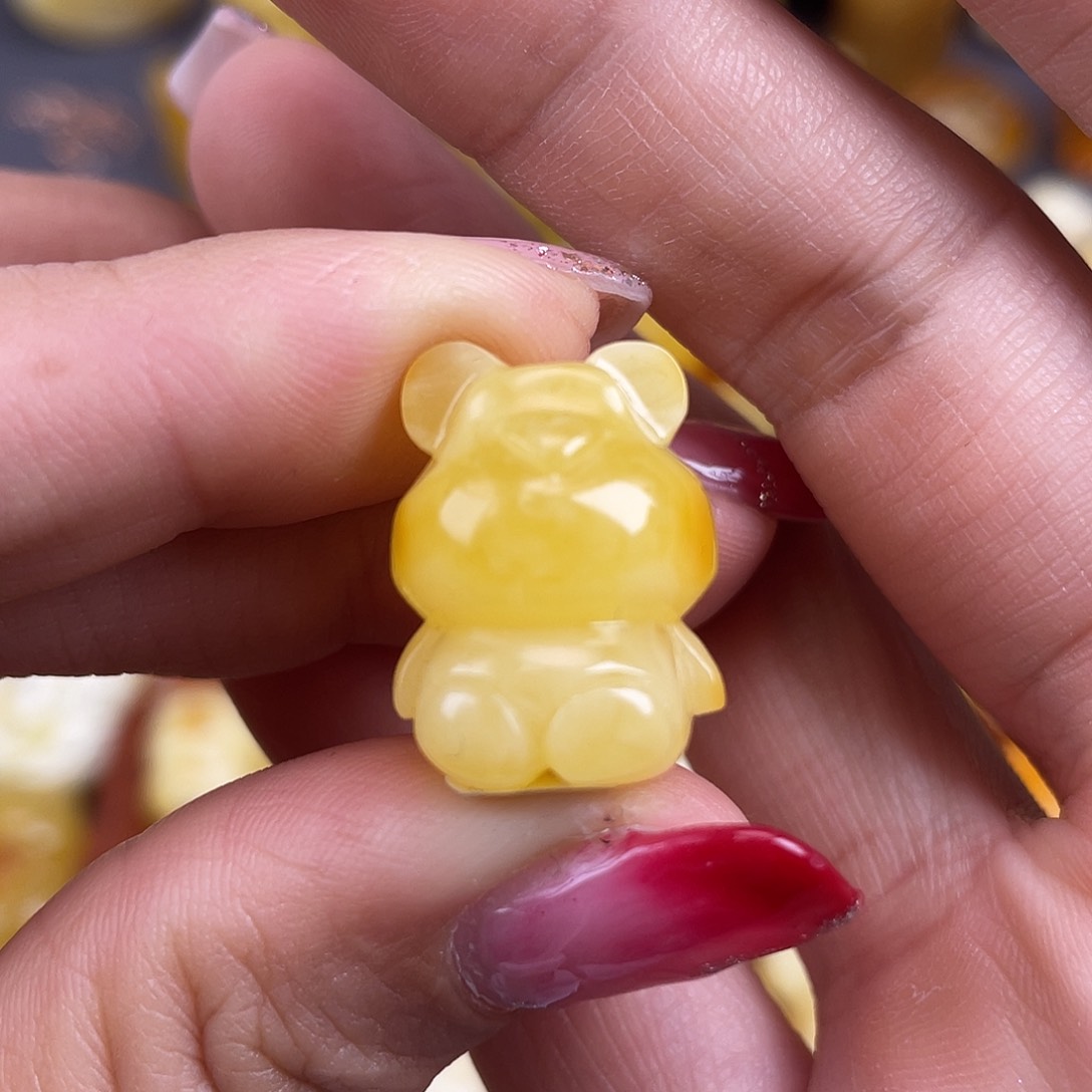 琥珀裸石未镶嵌蜜蜡