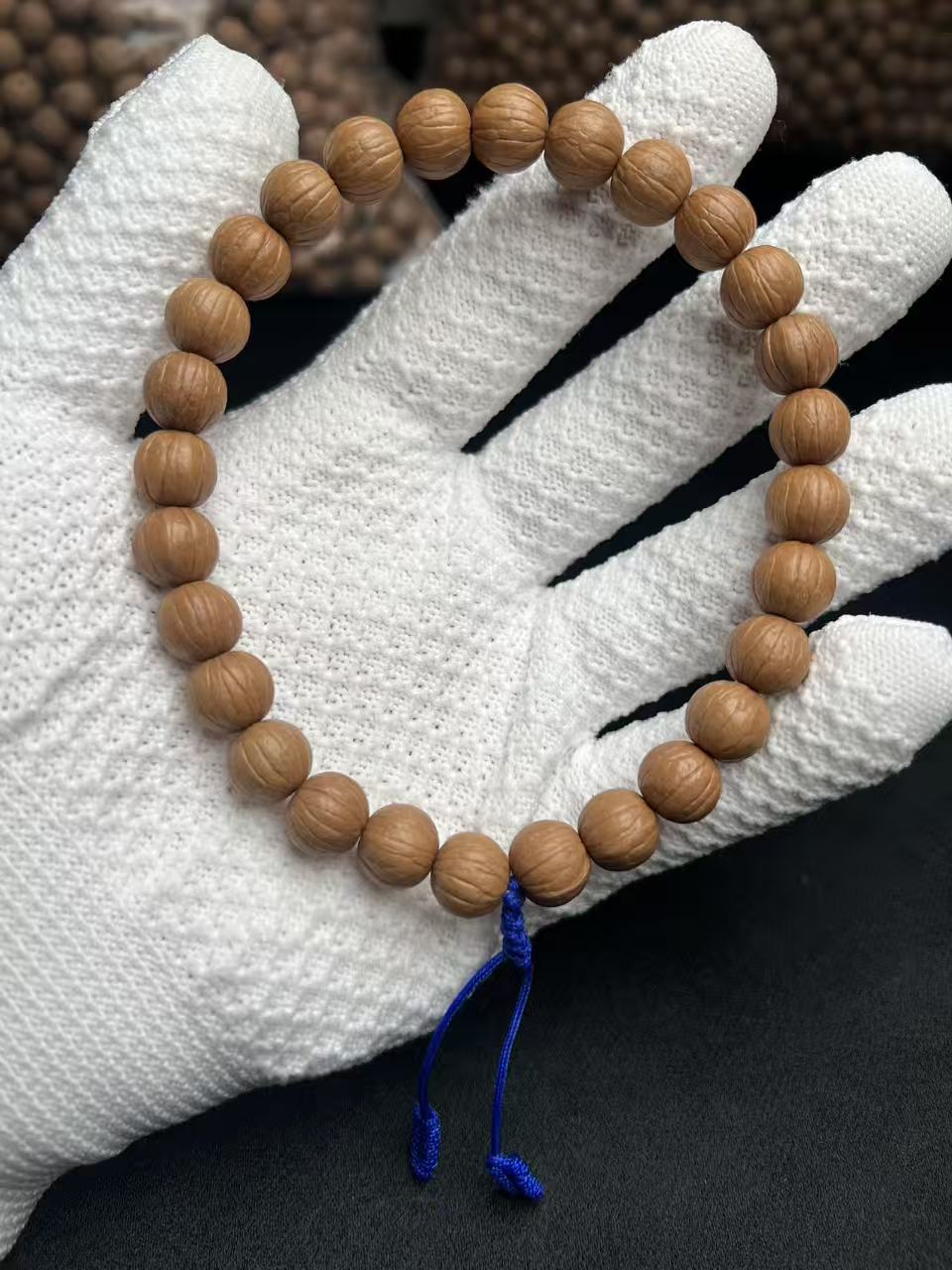 小尺寸水晶皮神秘一号原桩猴头核桃单圈文玩手串