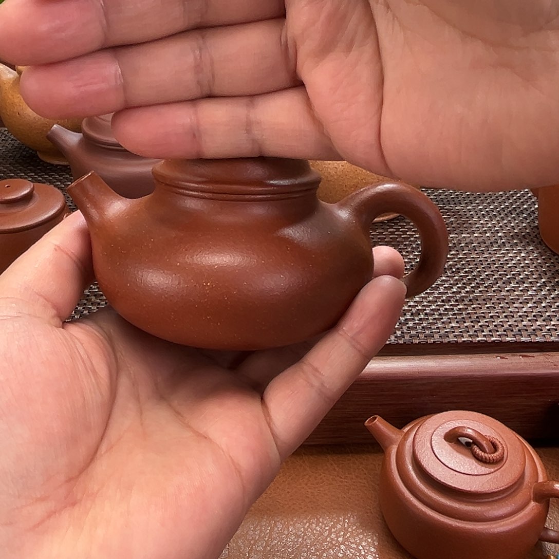 紫砂茶壶晴**里200毫升红降坡容天不带杯子