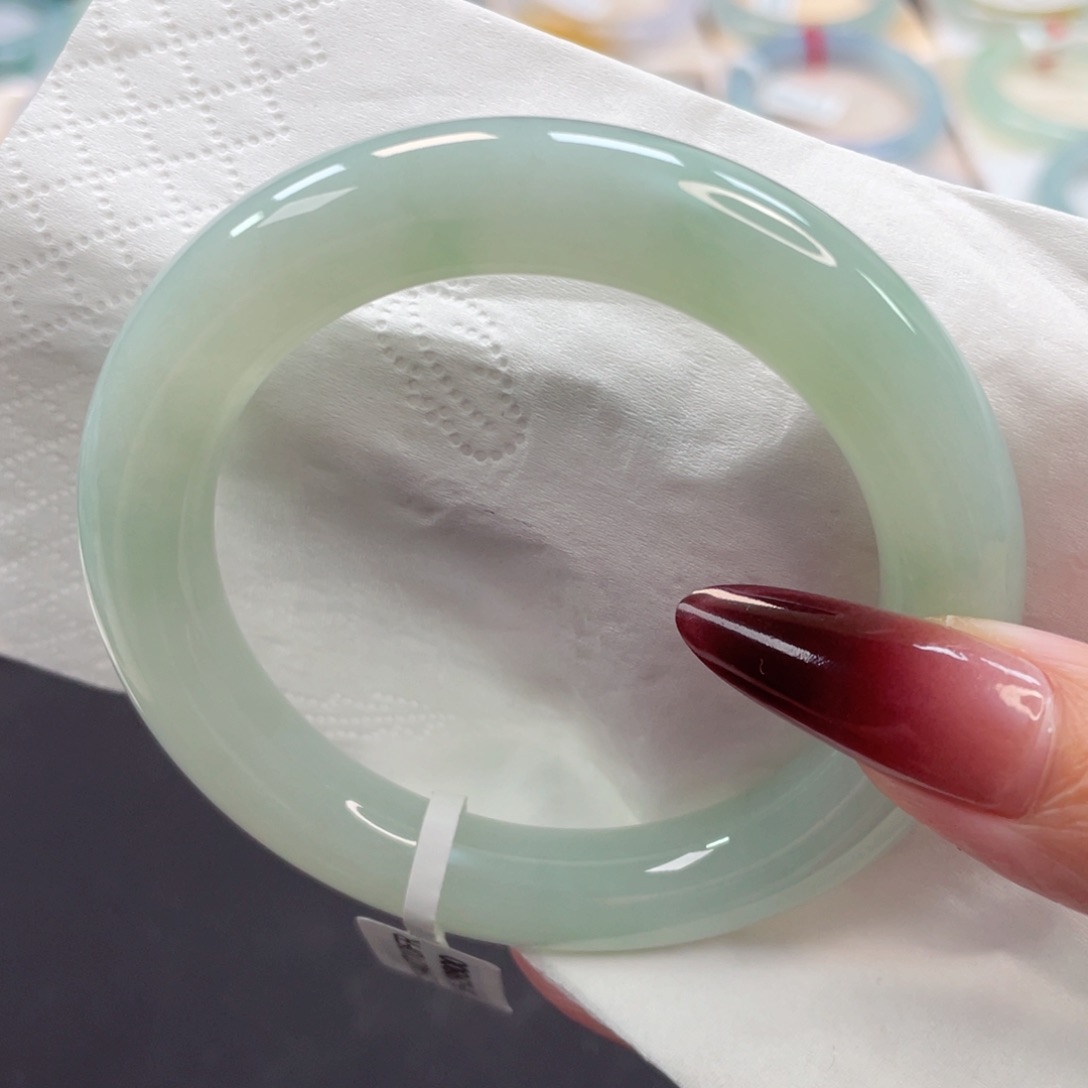 未镶嵌手镯翡翠47号56种老细腻清甜芙蓉绿