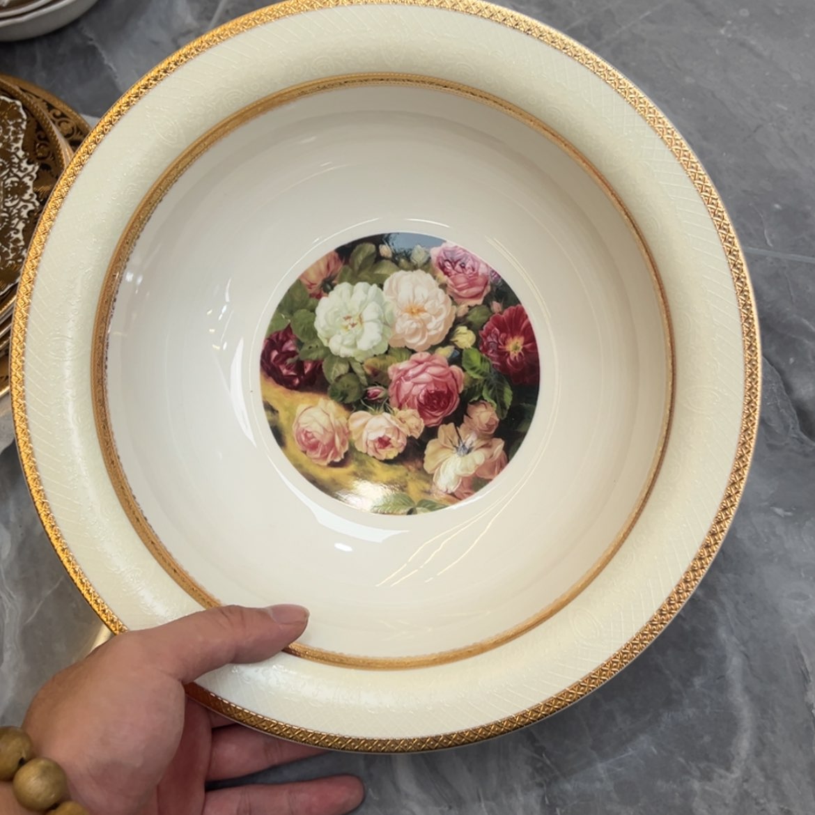 【闪购商品】瓷片10.25寸大汤碗一个一单福利价