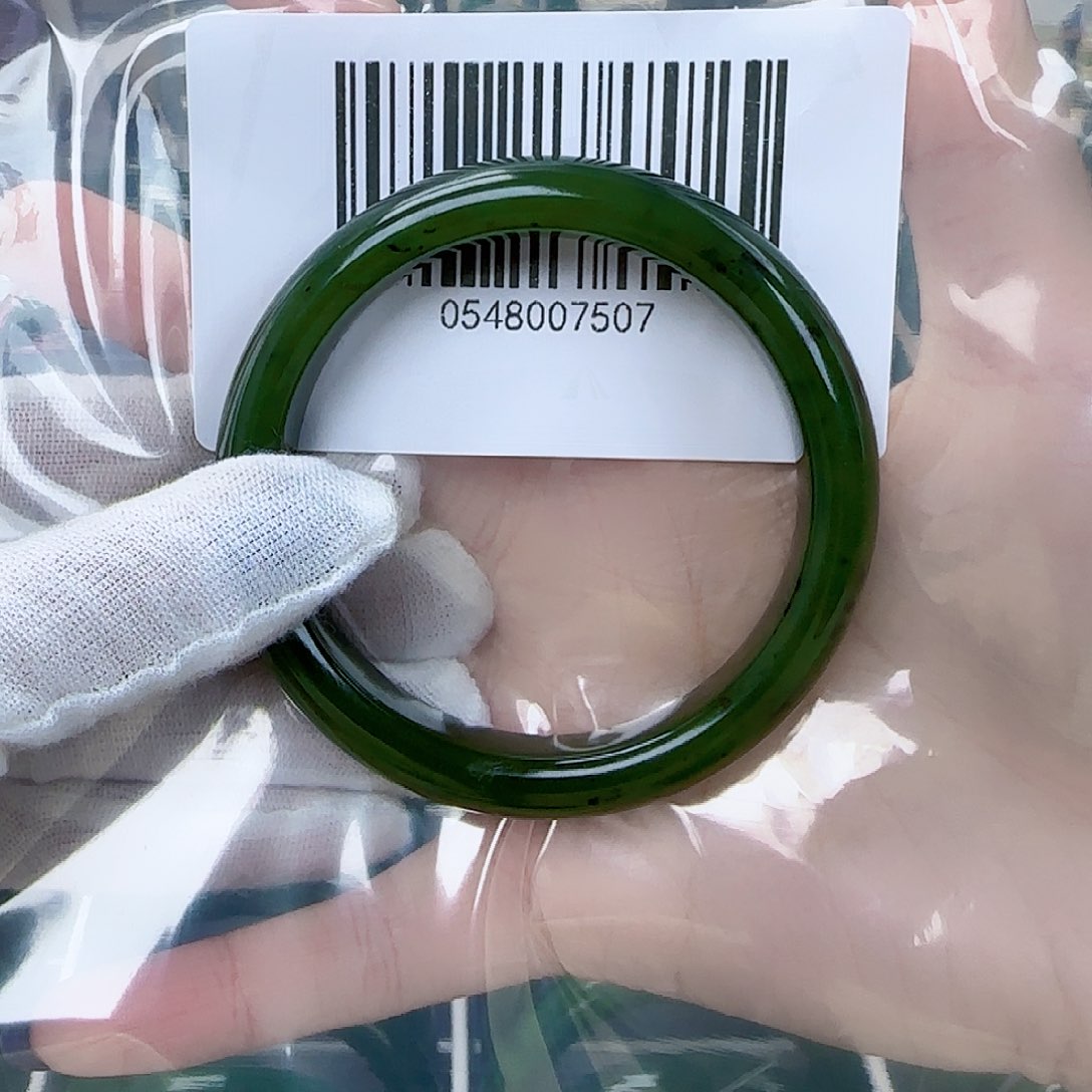 和田玉（碧玉）手镯未镶嵌5657