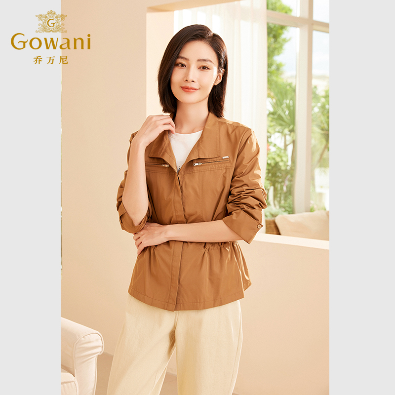 乔万尼商场同款2025秋新品女装小夹克短外套ET3B720805