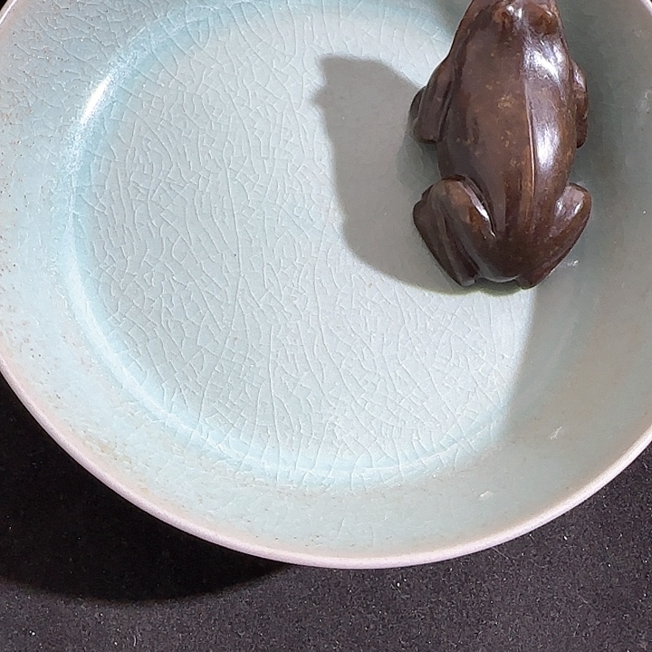 瓷片摆件恭喜发财快乐开心