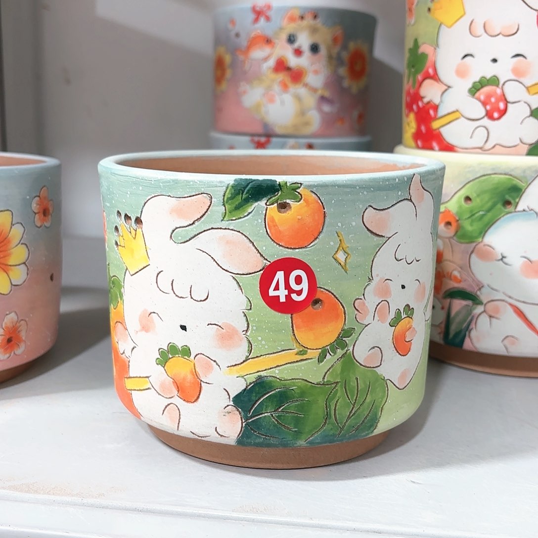 紫砂花盆手工花盆默认微瑕12.5/11微瑕