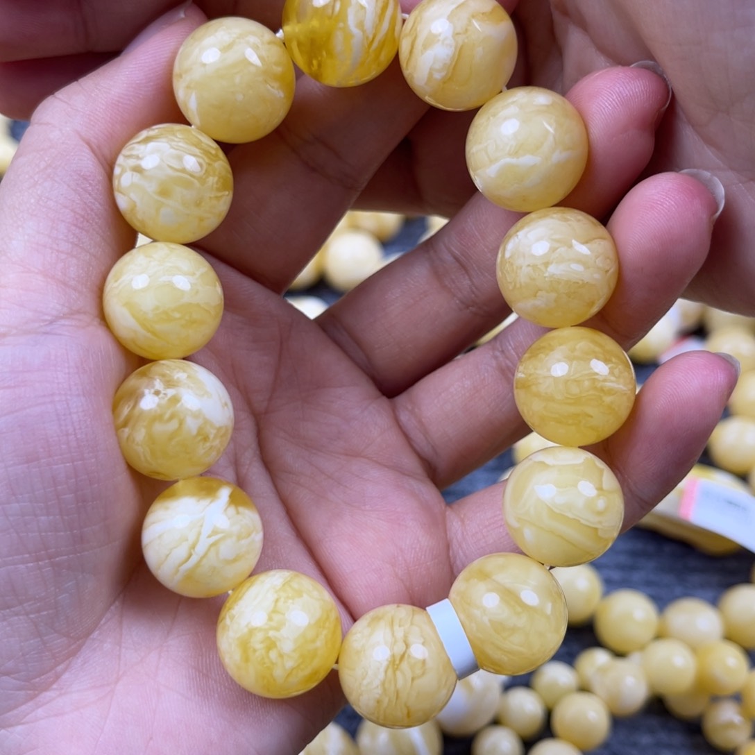 琥珀裸石未镶嵌安*宝尺寸16