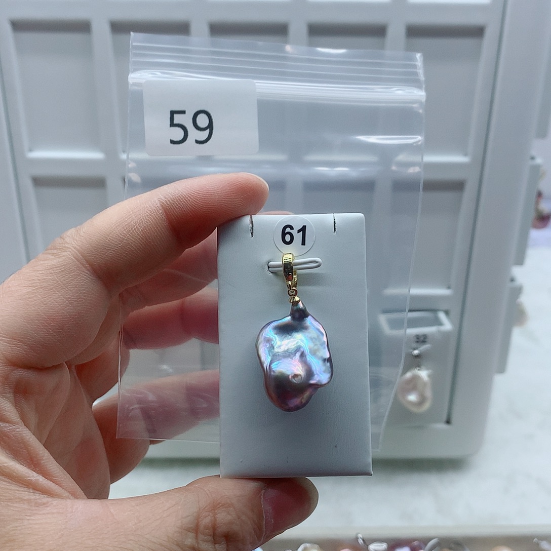 淡水珍珠吊坠(不含链)合金