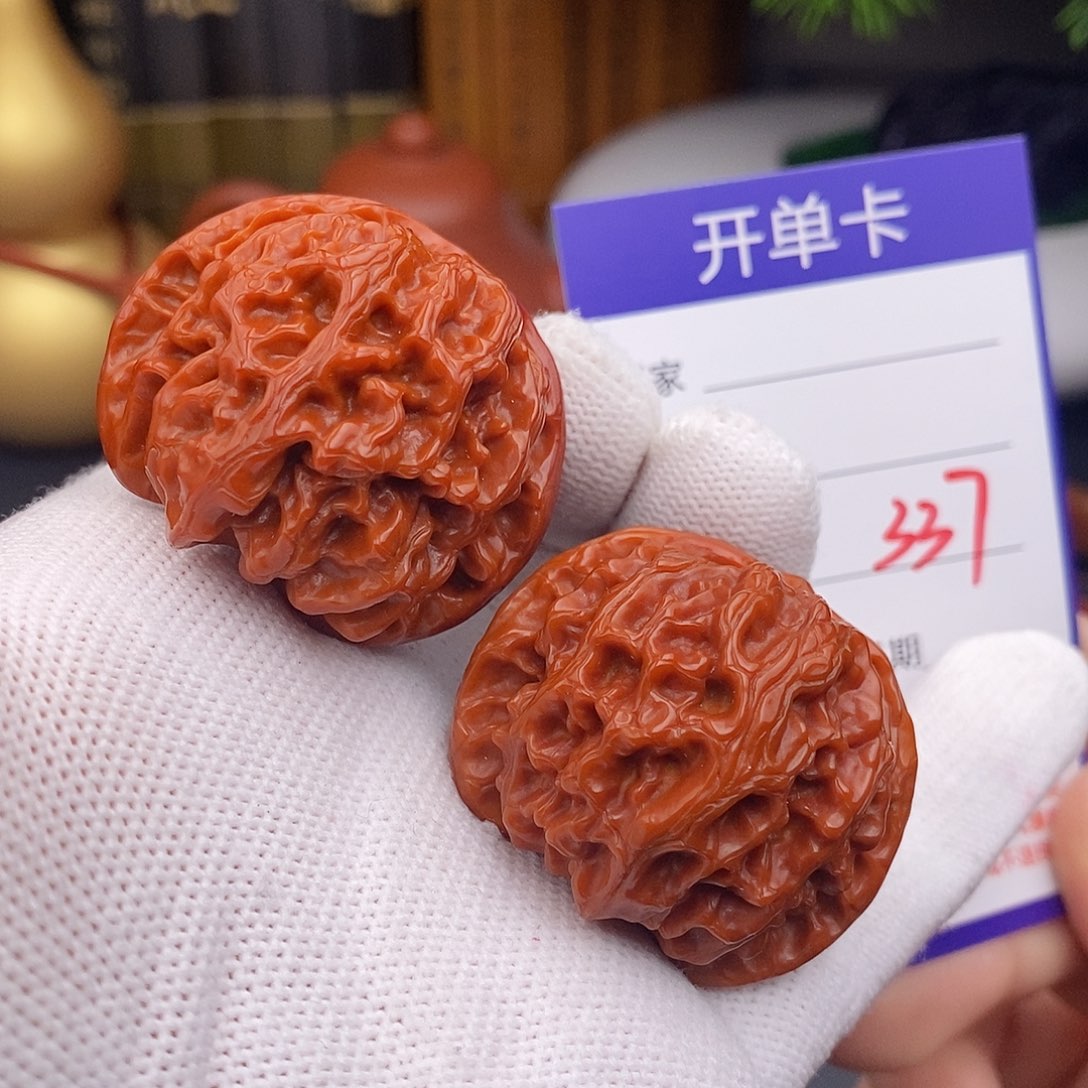 文玩核桃把件40苹果园337