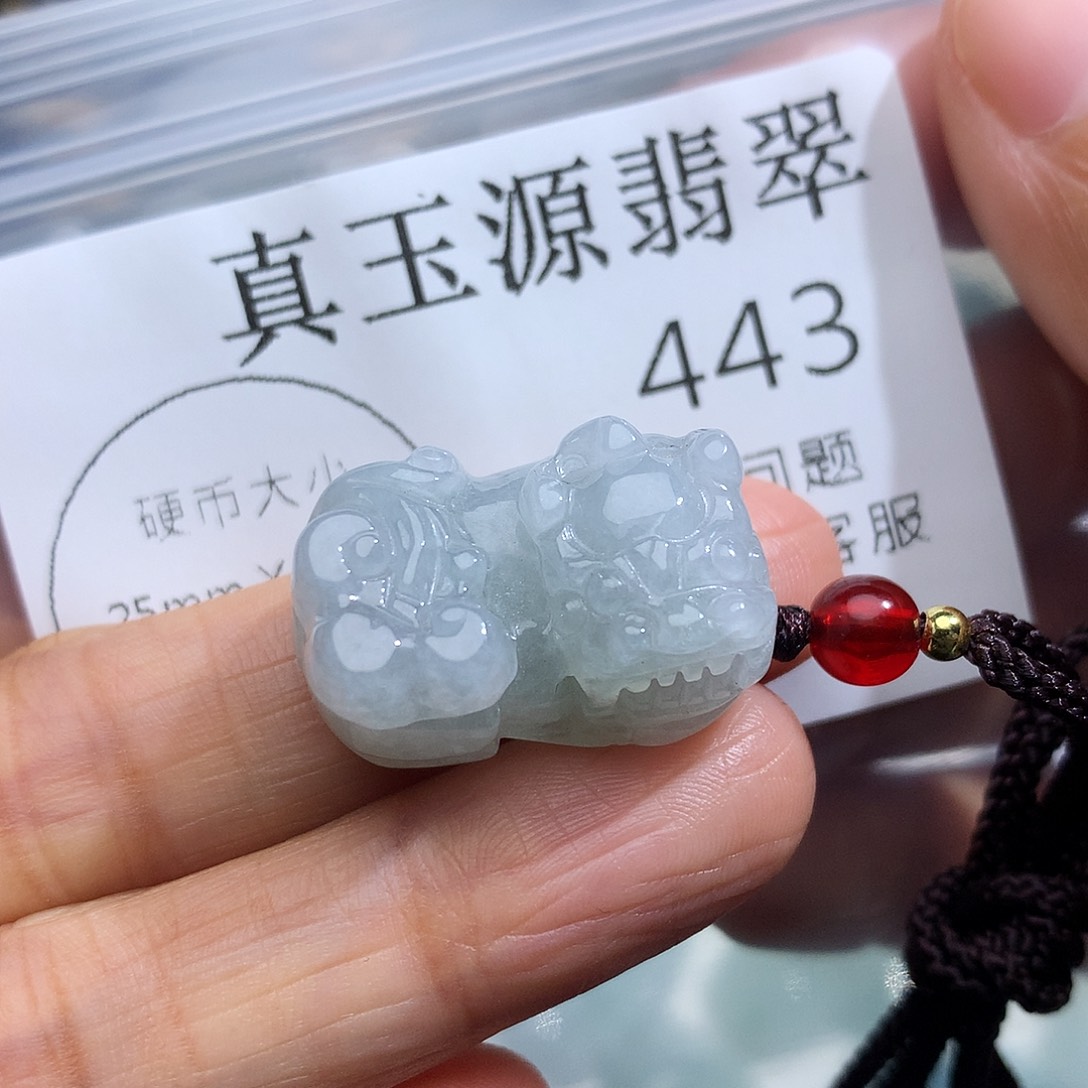 翡翠未镶嵌颈饰443