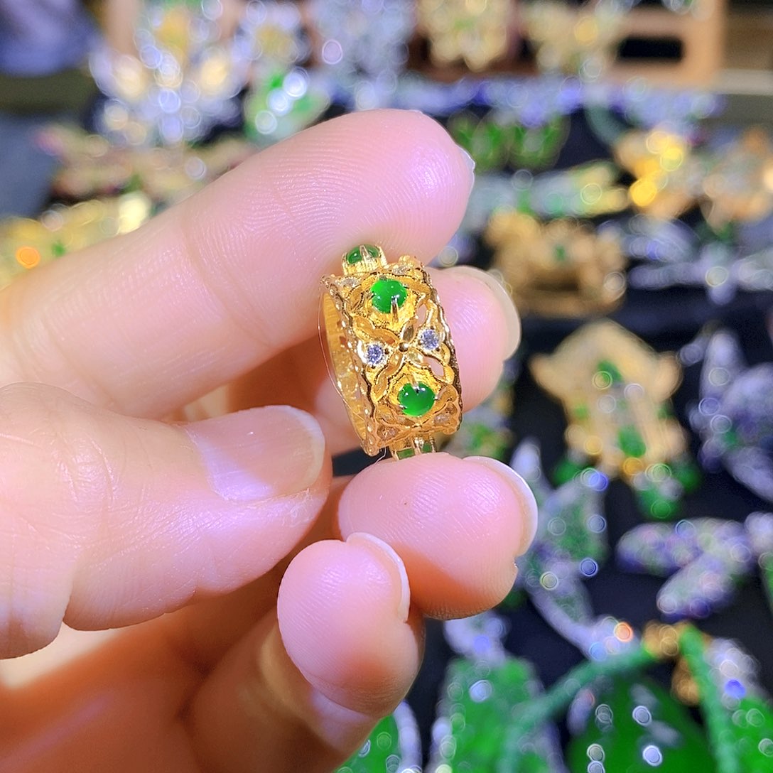 吊坠(不含链)银S925镶嵌翡翠