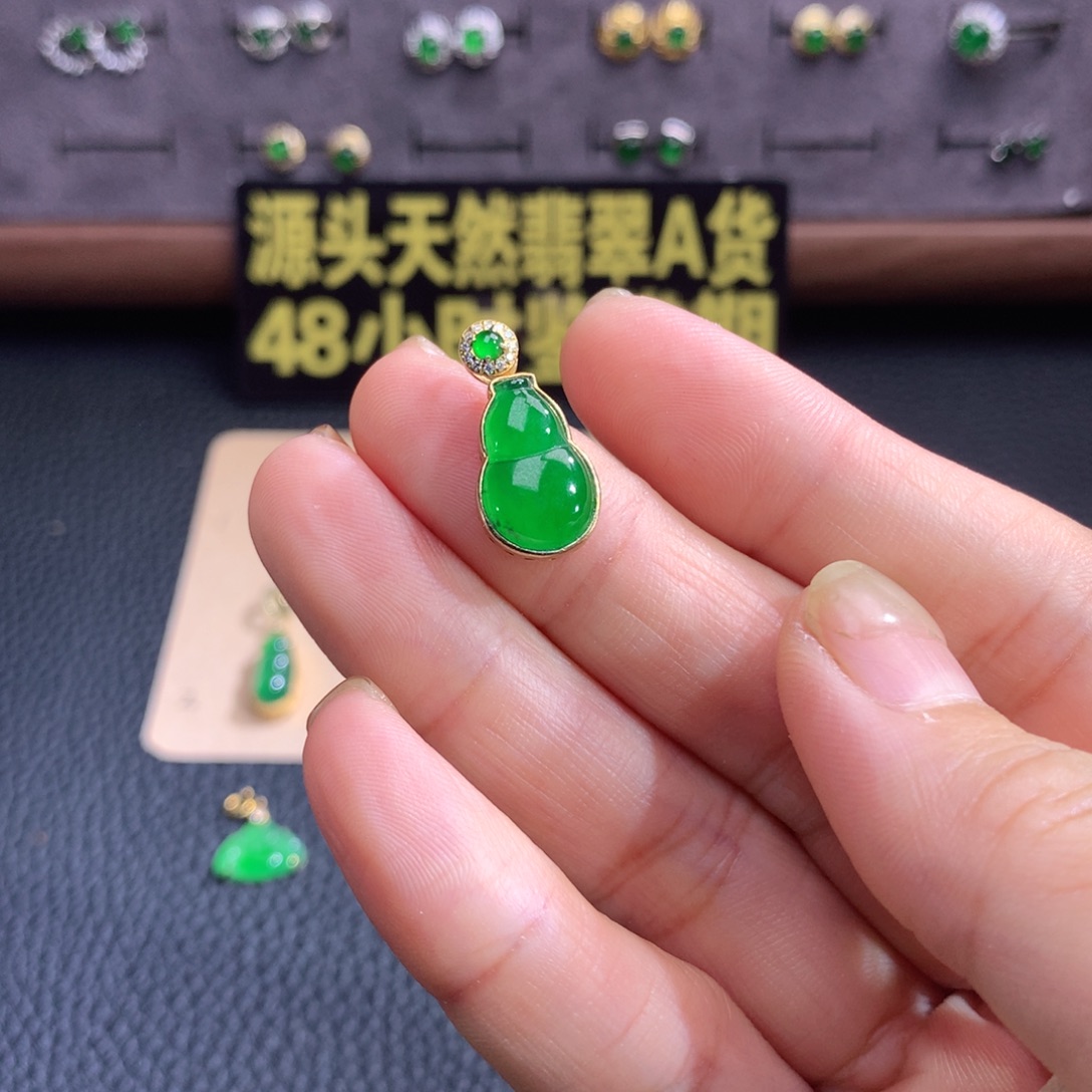 无***.翡翠银S925镶嵌颈饰福利