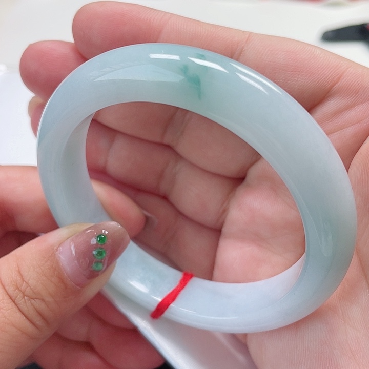 翡翠手镯未镶嵌缅甸翡翠手镯57圈