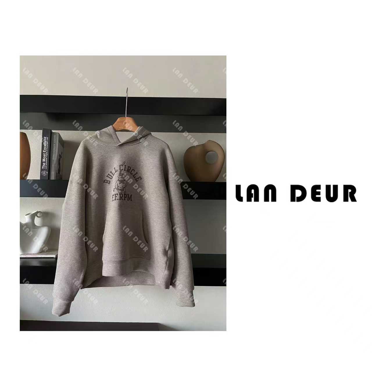 JIUJIU【杏黄可丽】韩系休闲卡通百搭宽松秋冬保暖连帽卫衣女上衣