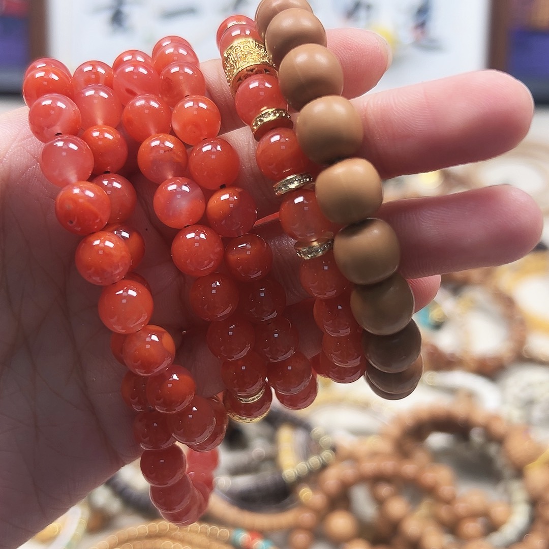 薄***道龙脊菩提吊坠手串