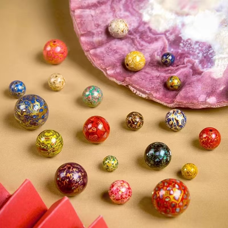 大漆手串单珠摆件