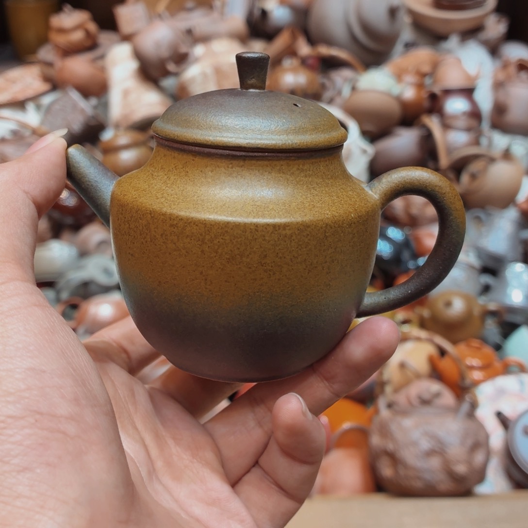 柴烧老岩泥手工茶器皿