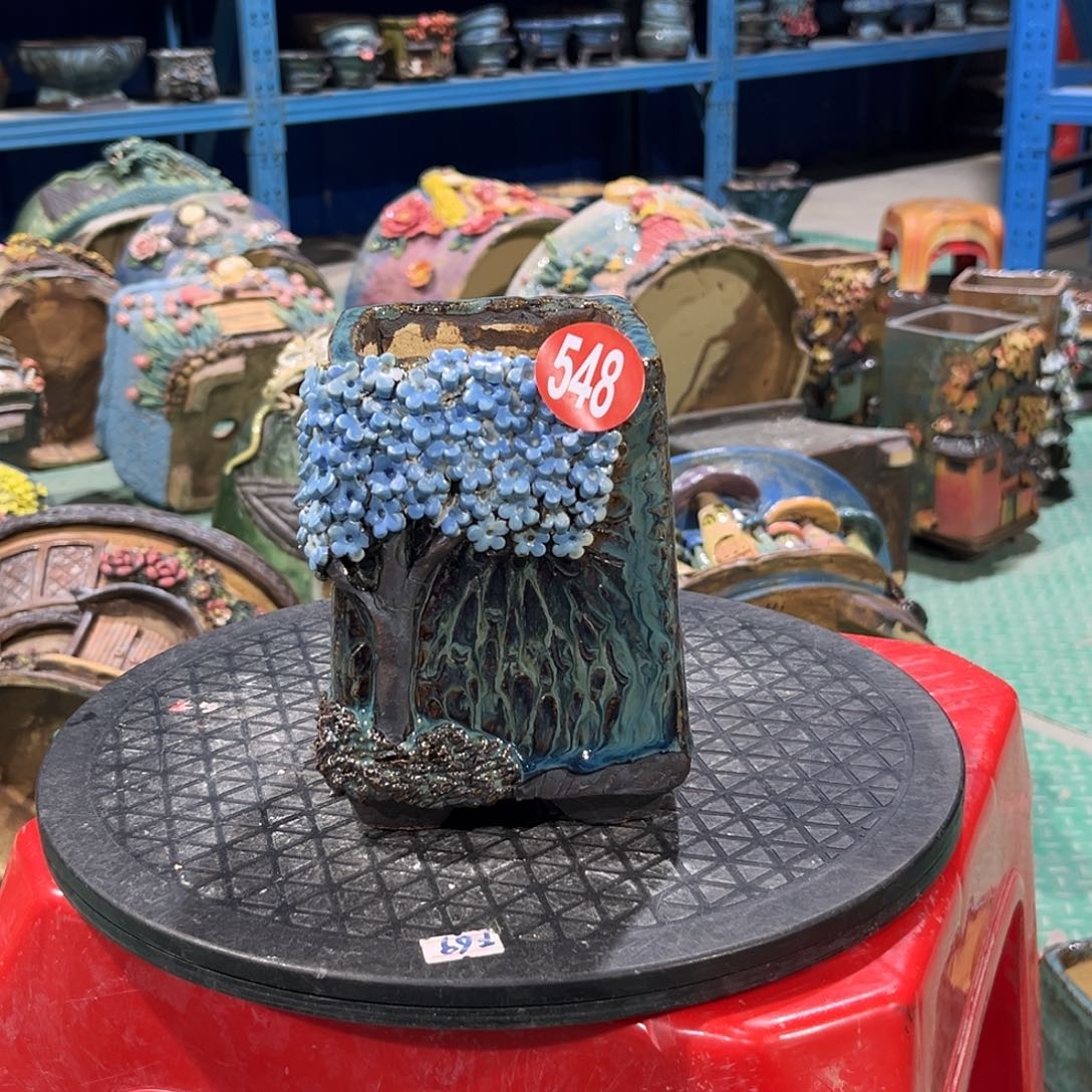 548 微瑕号陶然花器多肉植物手工花盆