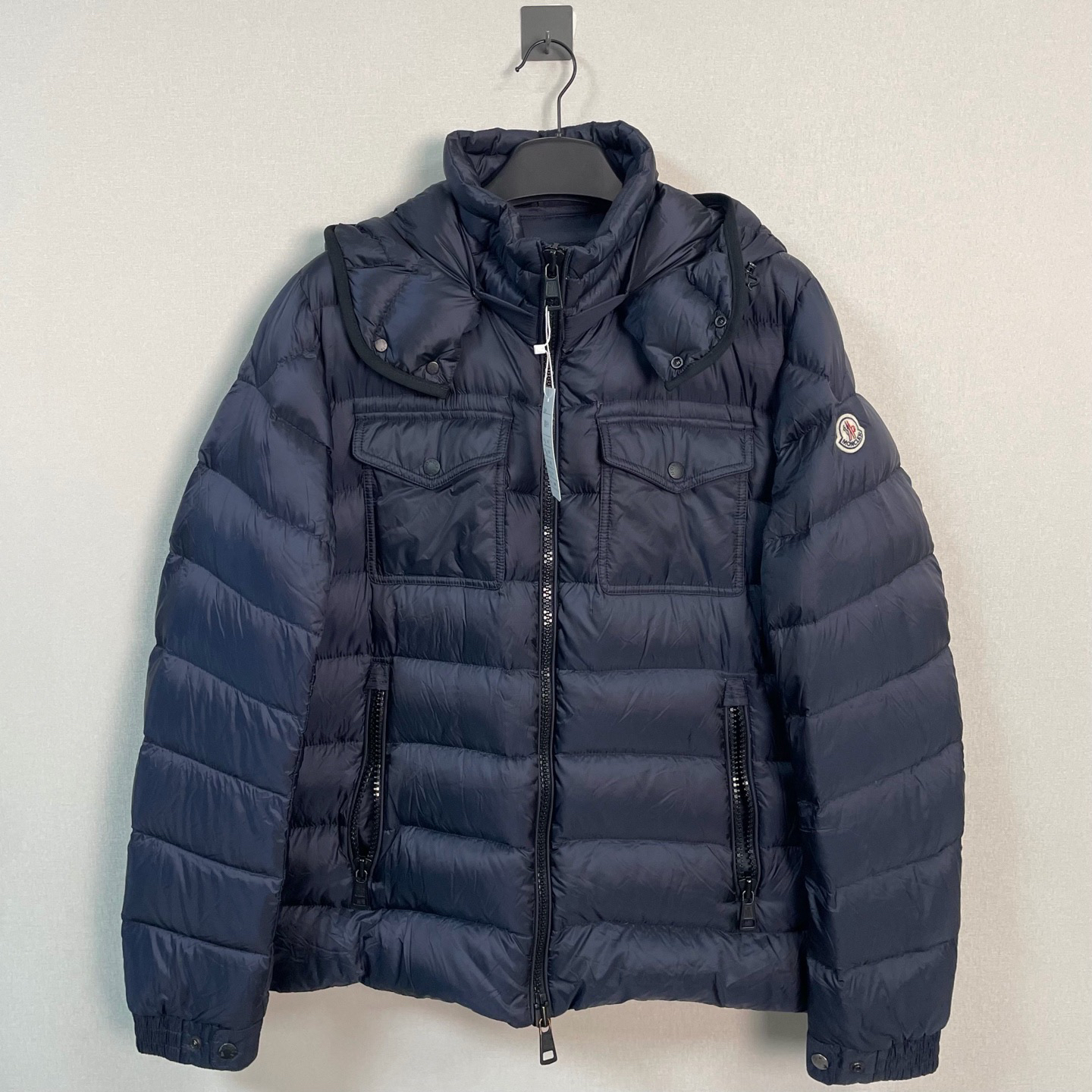 99新 MONCLER Moncler/99新盟可睐双口袋徽标羽绒服/4码