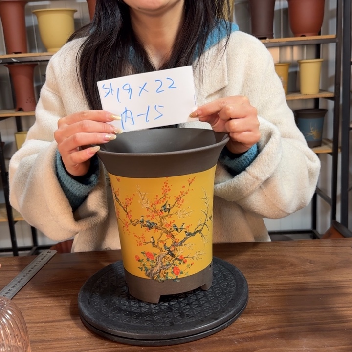 紫砂紫砂花盆精品花盆