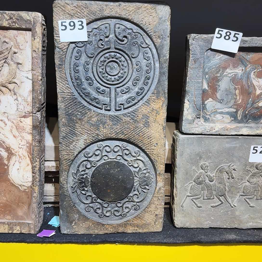  老砖后刻干泡茶台