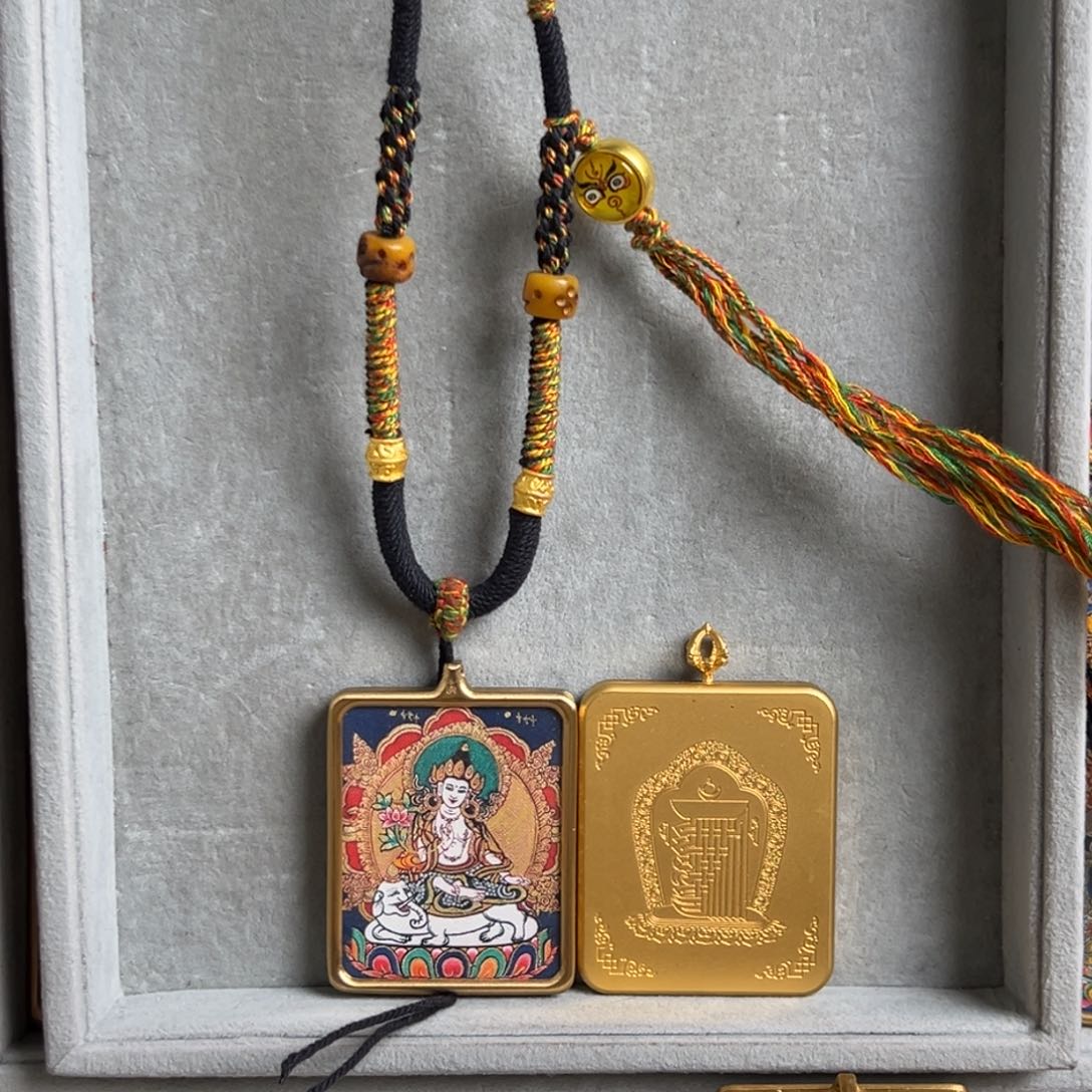 吊坠达*单面铜壳普贤