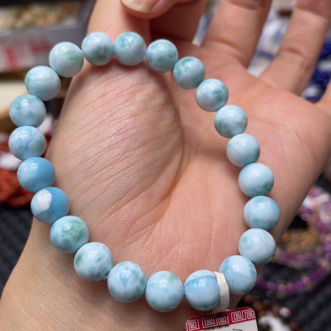 未镶嵌针钠钙石（海纹石）手链