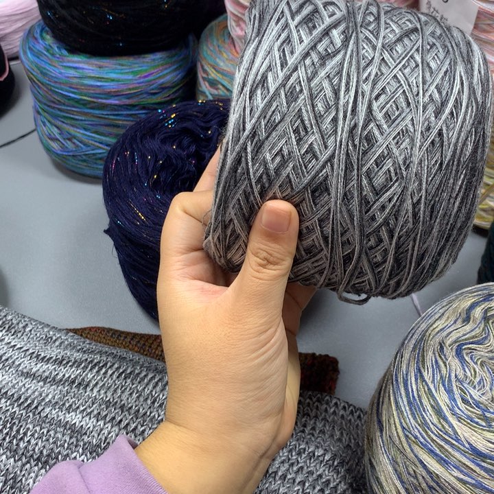 羊毛混纺秋冬款水墨画4团