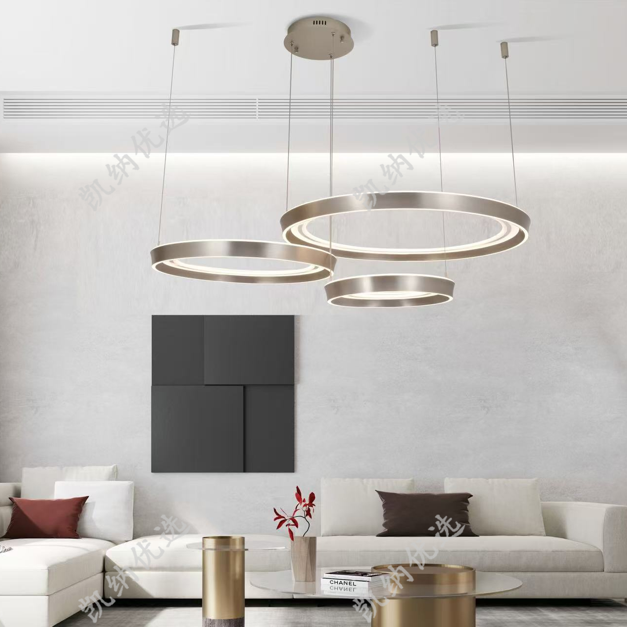 【凯纳优选】(小蛮腰）客厅餐厅灯简约个性时尚大气中山创意极简高端