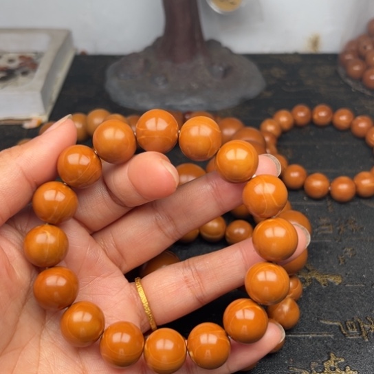 手串橄榄核14小孔精品