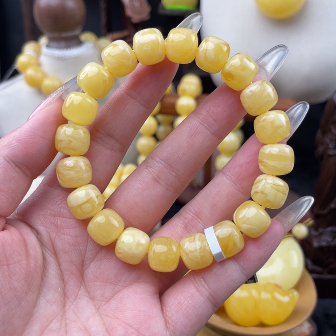 琥珀未镶嵌裸石满蜡虎皮11➕