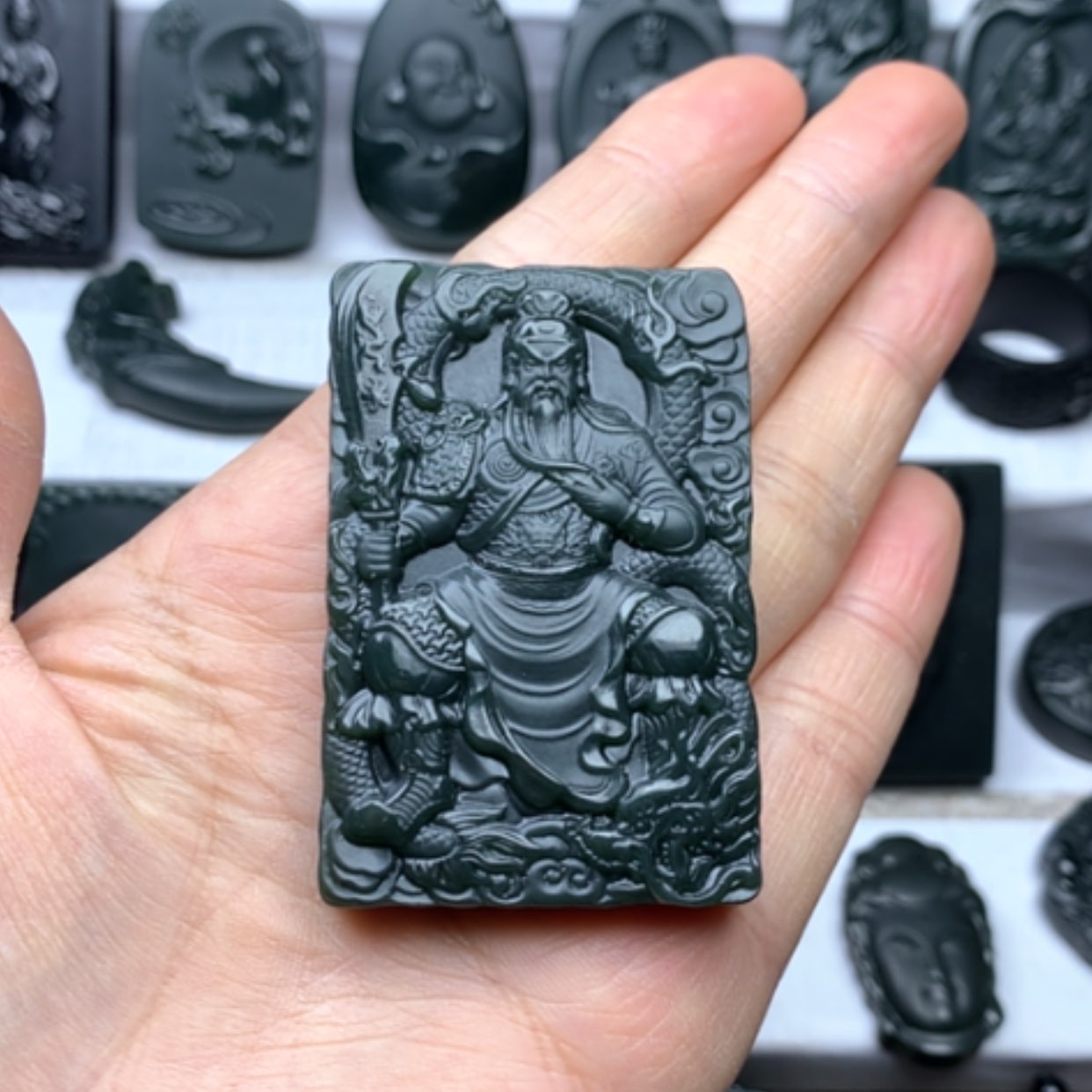 【闪购商品】和田玉颈饰未镶嵌A*风双面雕刻