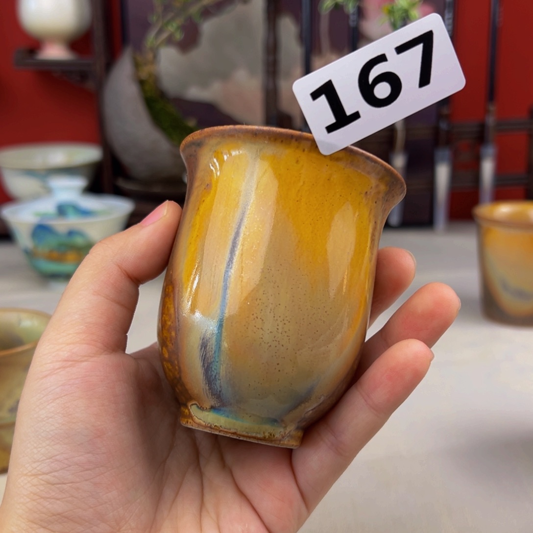 杯子纯手工柴烧主人杯