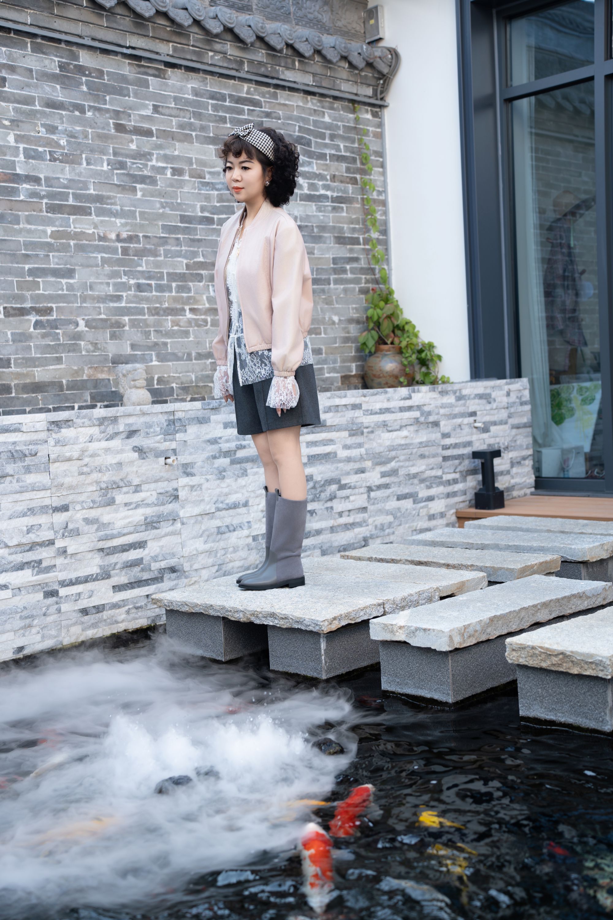 ZHIYAN'S EPOCH机车风极简拉链进口绵羊皮夹克· 国庆限定