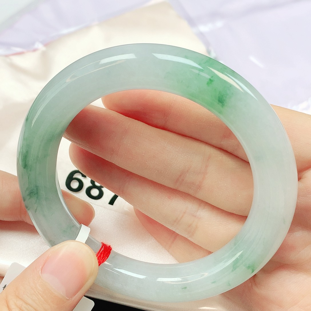 未镶嵌手镯翡翠抖音687