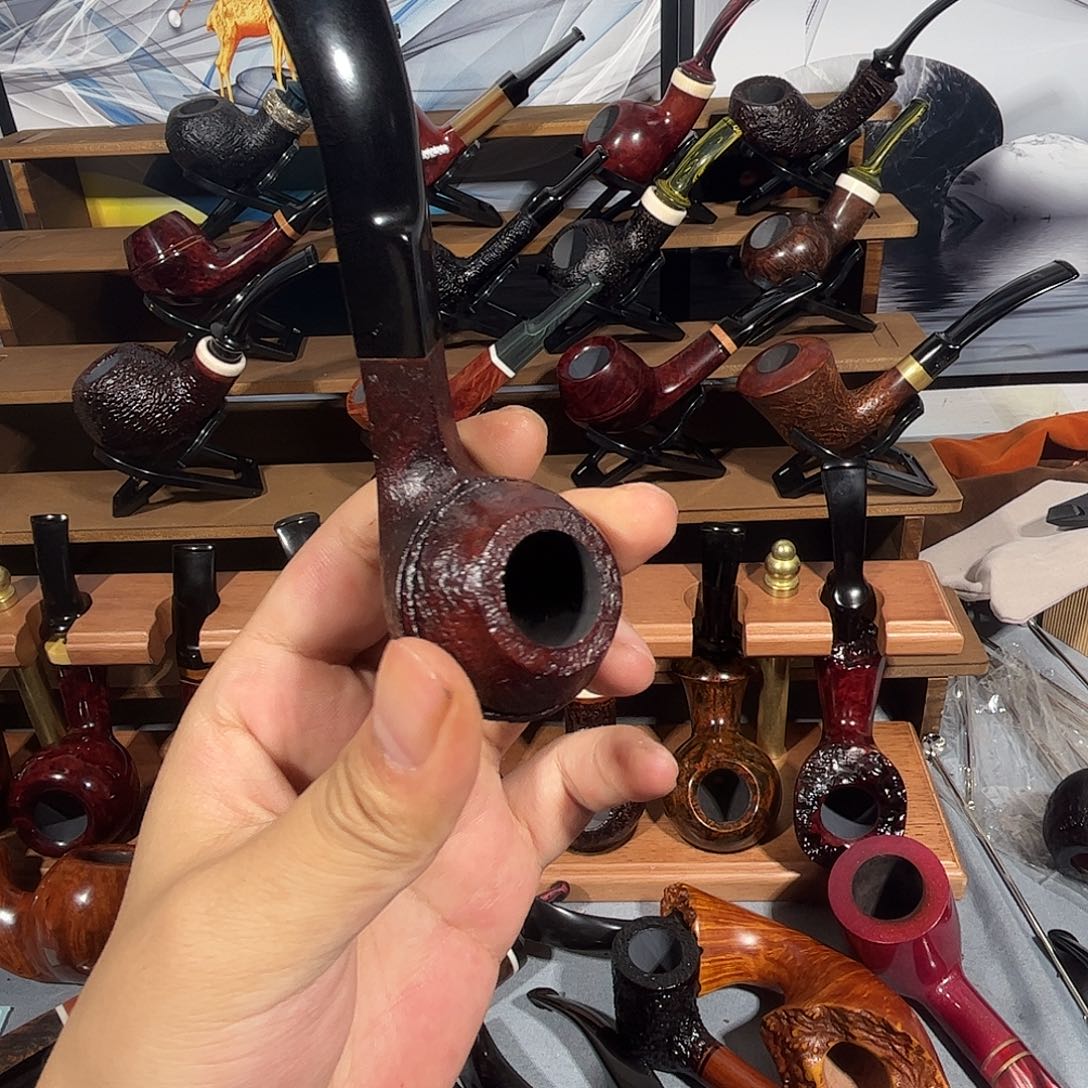 石楠木罗得西亚弯牛头烟斗