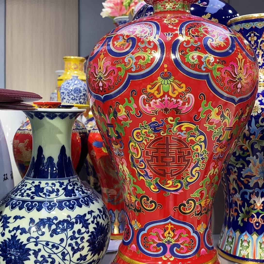 熊***雄陶摆件景德镇陶瓷33厘米