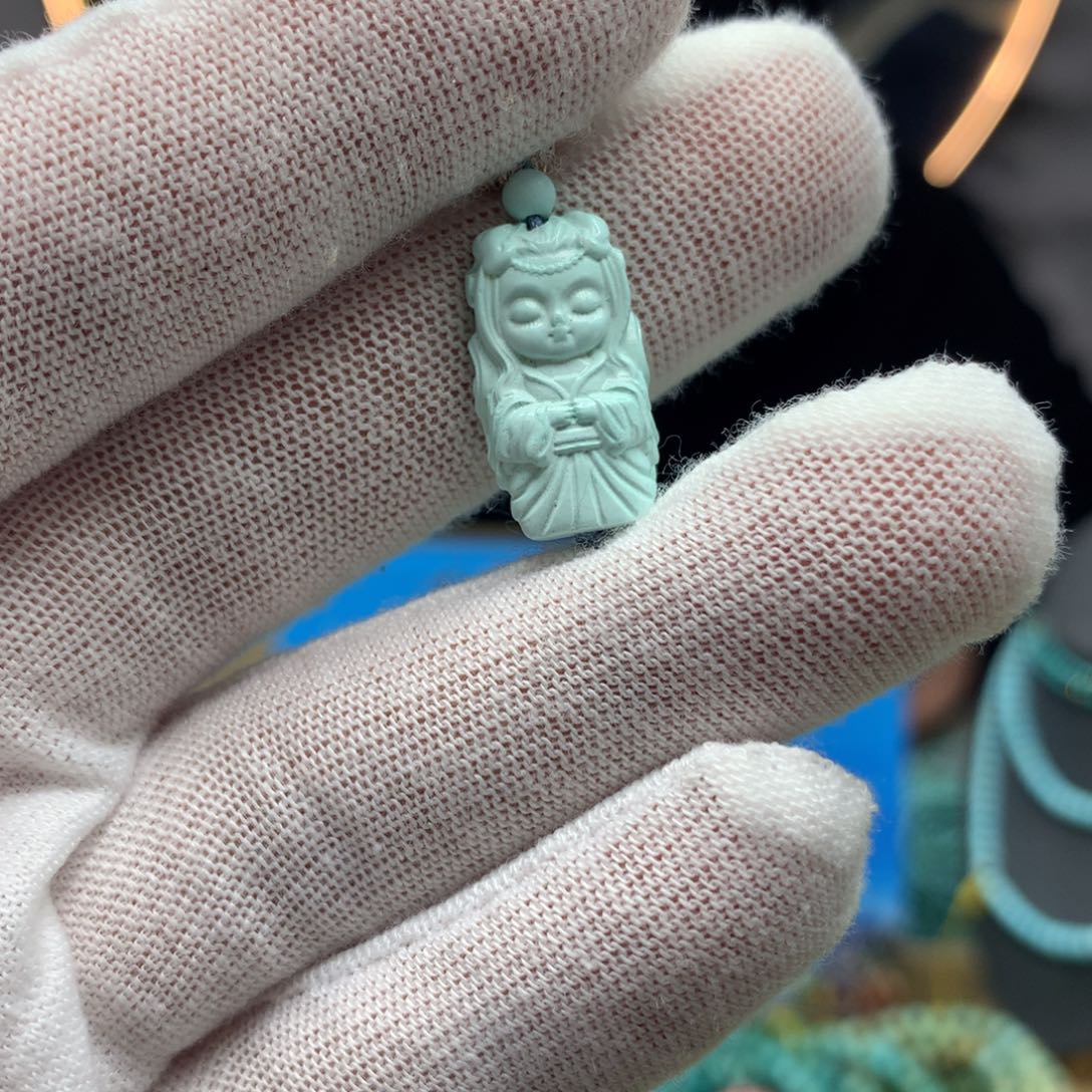 绿松石挂件未镶嵌