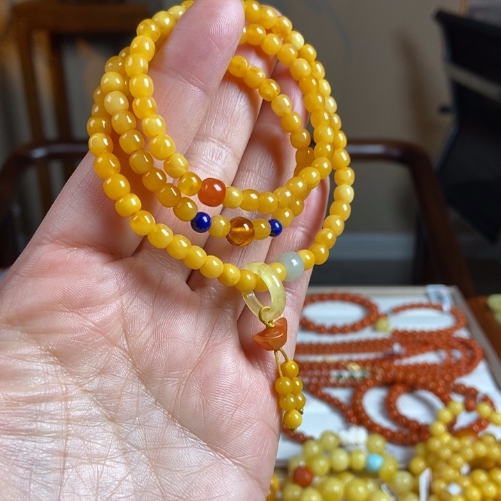 琥珀手链未镶嵌蜜蜡手串5
