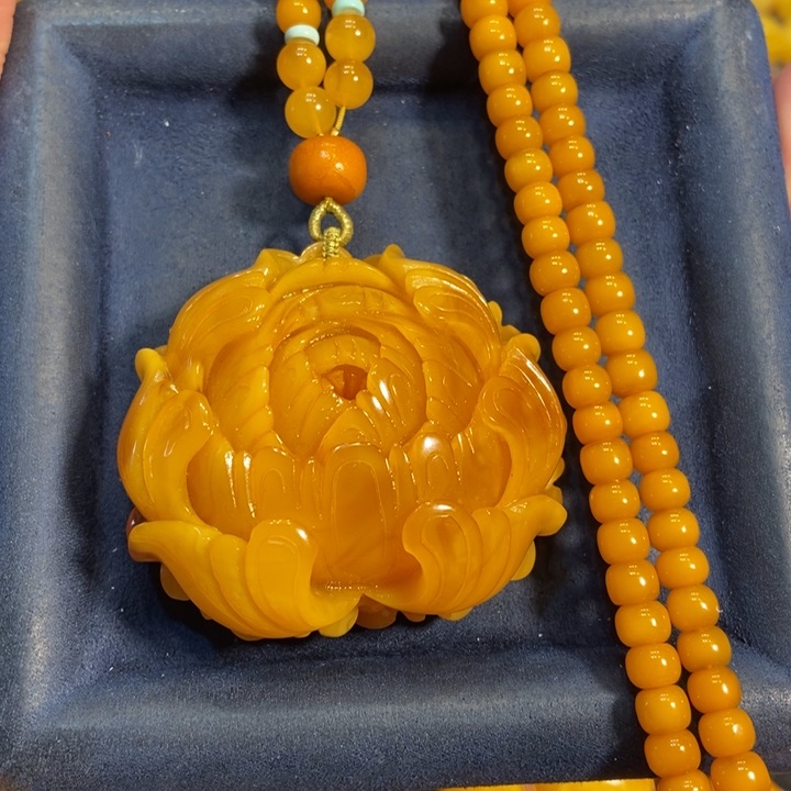 蜜蜡颈饰未镶嵌蜜蜡