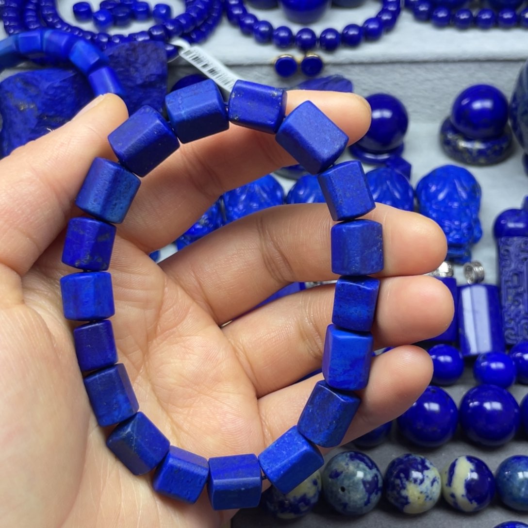 青金石随型手串未镶嵌