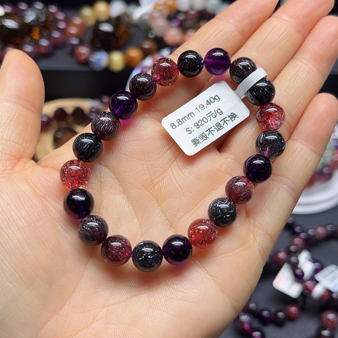 水晶手链未镶嵌天然水晶