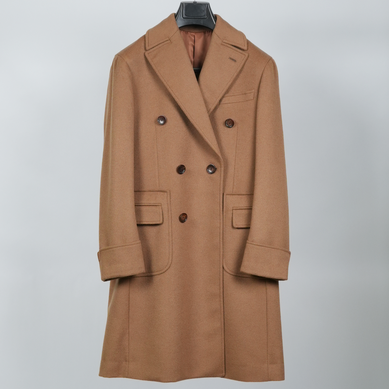 西装定制 意大利进口LLZ面料 毛呢中长款经典秋冬时尚驼色呢大衣